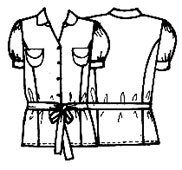 Выкройки больших размеров для полных: выкройка женской блузки в стиле сафари