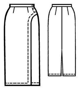 Выкройки больших размеров для полных: Выкройка длинной юбки с запахом
