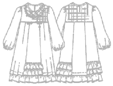 Выкройка платья для девочки в народном стиле