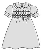 Выкройка платья с вышивкой на лифе для девочки