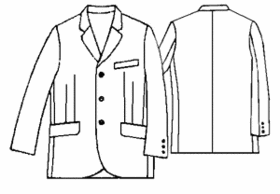 Выкройка классического мужского пиджака