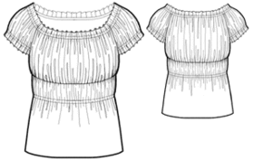 Выкройки больших размеров для полных: Выкройка блузки с лифом на сборке