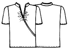 Выкройки больших размеров для полных: выкройка женской блузки с эффектом запаха