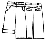 Выкройки больших размеров для полных: Выкройка джинсовых шорт
