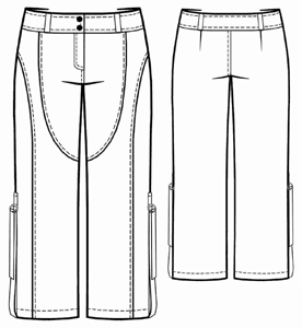 Выкройки больших размеров для полных: Выкройка брюк с классическим поясом и рельефами