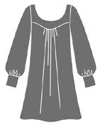 Выкройка короткого платья с рукавами
