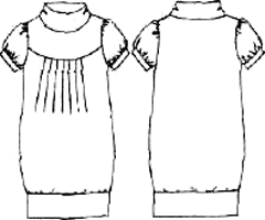 Выкройки больших размеров для полных: Выкройка платья из трикотажа