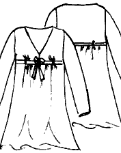 Выкройки больших размеров для полных: Выкройка платья ампир с V-образным вырезом