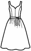 Выкройки больших размеров для полных: Выкройка платья на тонких бретелях с отрезным лифом