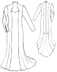 Выкройки больших размеров для полных: Выкройка платья годе с рукавами