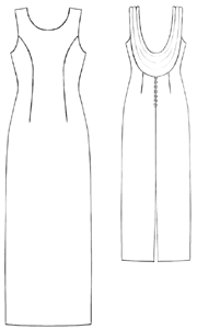 Выкройки больших размеров для полных: Выкройка платья с драпировкой на спинке