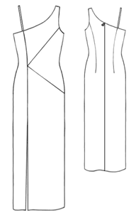 Выкройки больших размеров для полных: Выкройка асимметричного платья