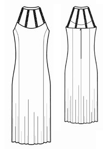 Выкройки больших размеров для полных: Выкройка шёлкового платья