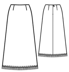 Выкройки больших размеров для полных: Выкройка юбки с бахромой