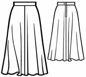 Выкройки больших размеров для полных: Выкройка длинной юбки