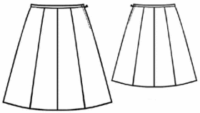 Выкройки больших размеров для полных: Выкройка юбки восьмиклинки