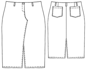 Выкройки больших размеров для полных: Выкройка юбки в виде джинсов
