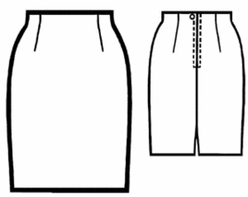 Выкройки больших размеров для полных: Выкройка узкой юбки на обтачке