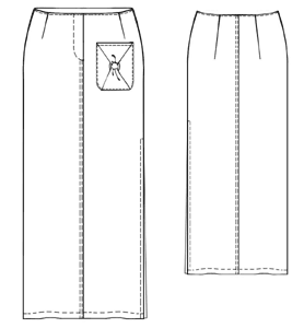 Выкройки больших размеров для полных: Выкройка длинной юбки с разрезом