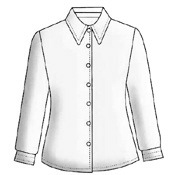 Выкройка классической блузки из шёлка