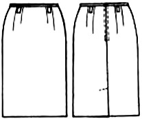 Выкройка юбки